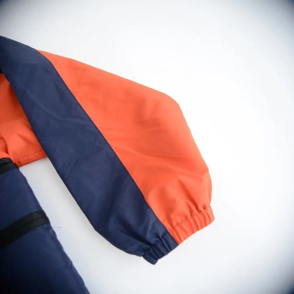 NWT Moncler Authentic Orange & Navy Copernicus Giubbotto TG  5 Raincoat Jacket - Picture 10 of 16